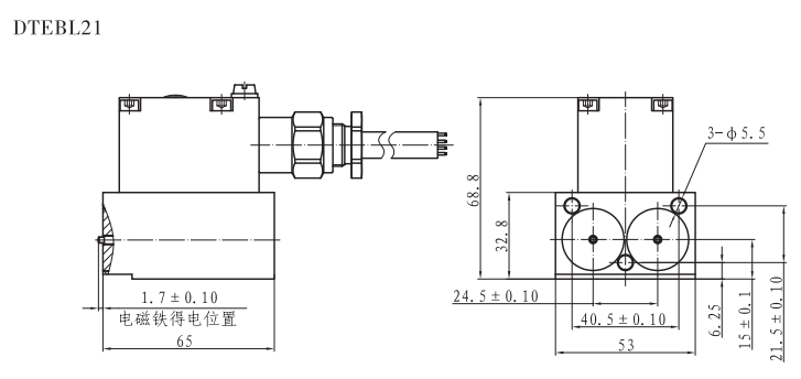 DTEBL21防爆电磁铁